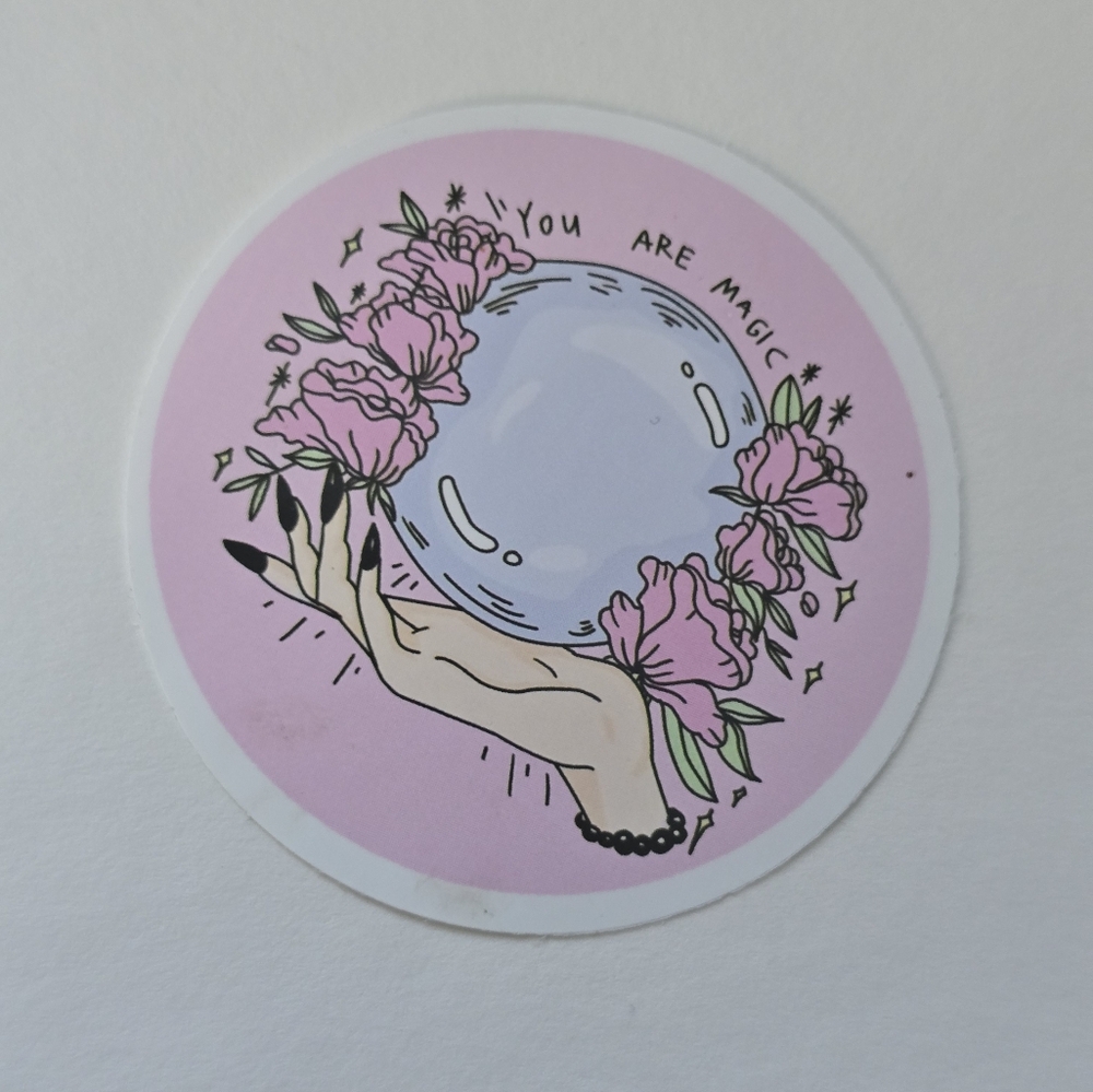 10/$10  You Are Magic Pink and Black Magic Sticker